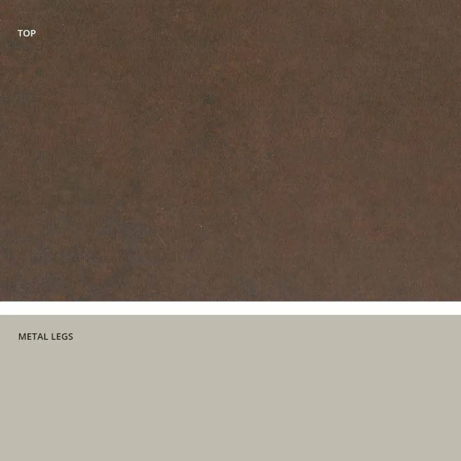 Modern design ceramic glass table made in Italy, Clark Viadurini