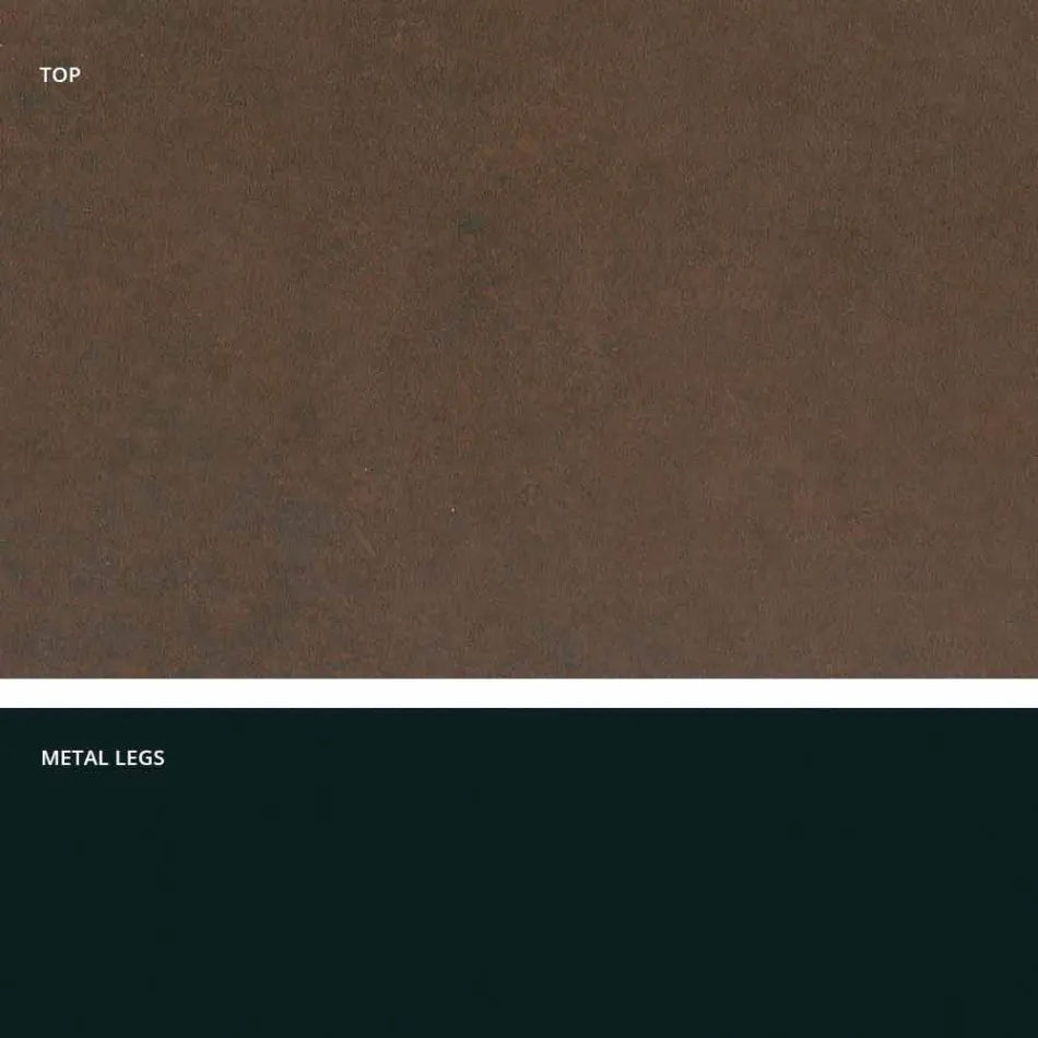 Modern design ceramic glass table made in Italy, Clark Viadurini