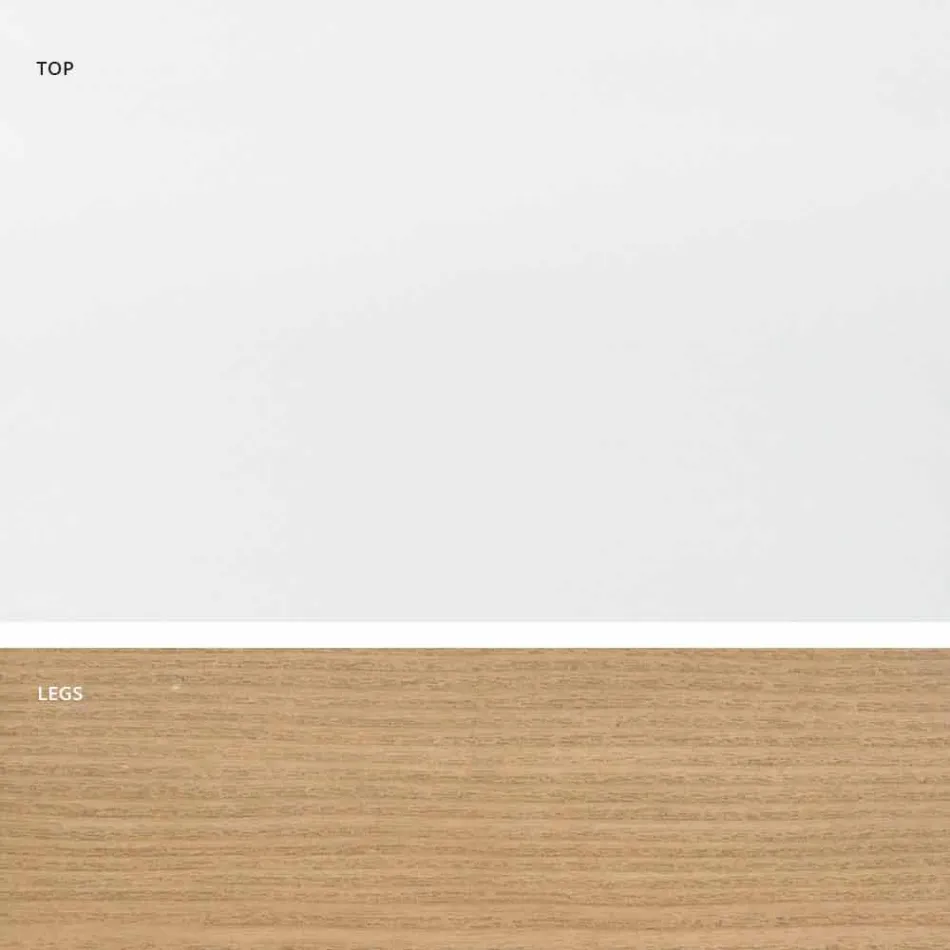 Extendable table made of glass and solid wood made in Italy, Dimitri Viadurini