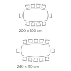 Fixed Barrel-Shaped Table with Canaletto Walnut Ash Base Made in Italy - North Viadurini