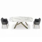 Fixed Barrel Table with Laminate Top Made in Italy - Settimmio Viadurini