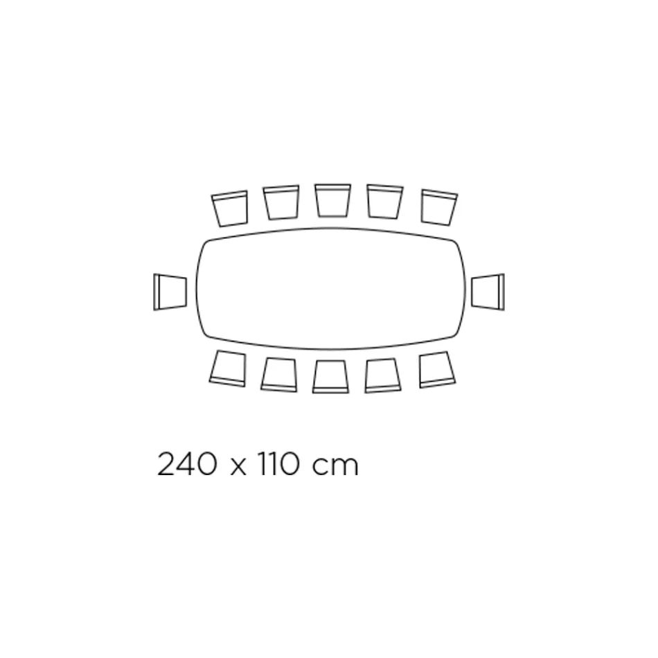 Fixed Barrel-shaped Table in Ceramic and Ash Wood Made in Italy - North Viadurini