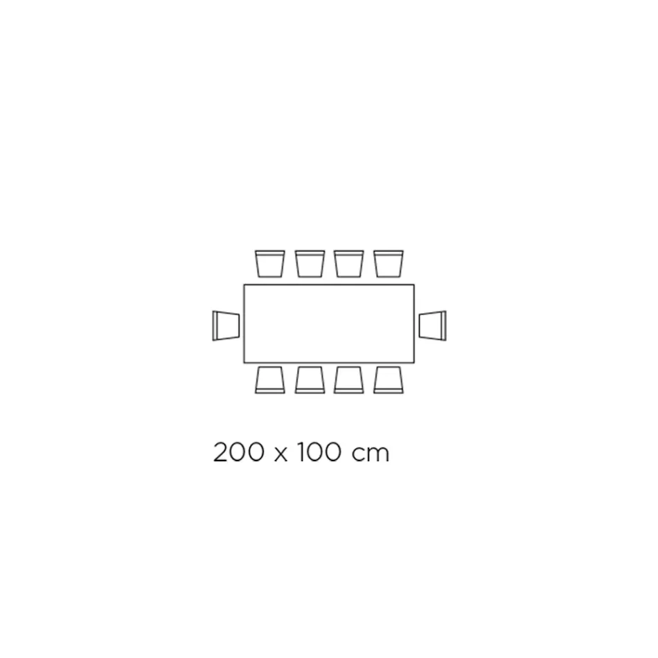 Fixed Table with Steel Base and Ceramic Top Made in Italy - Trousers Viadurini