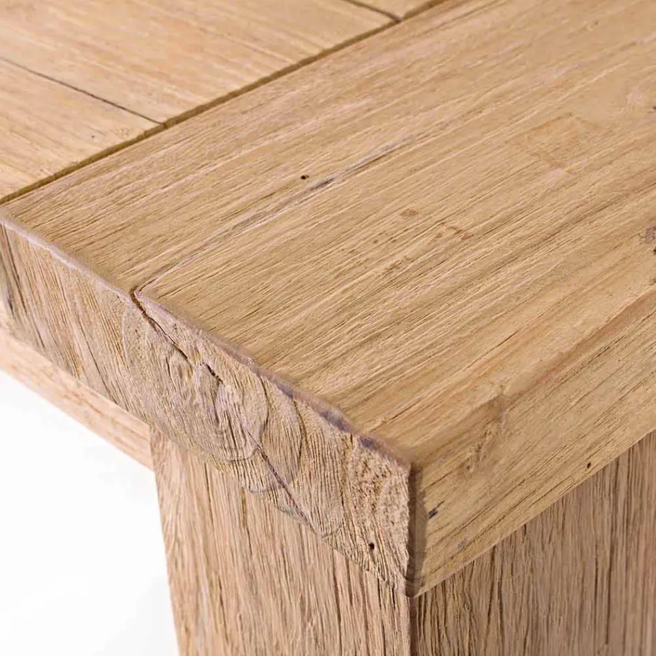 Fixed Garden Table in Wood for 8 People Homemotion - Hunter Viadurini