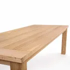 Fixed Garden Table in Wood for 8 People Homemotion - Hunter Viadurini