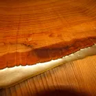 Fixed table of rectangular wood and resin design made in Italy Jam Viadurini