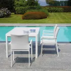 Garden Table Extendable to 240 cm with Aluminium Structure - Geoffroy Viadurini