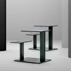 Garden Table with Aluminium Seat Made in Italy - Plinto by Varaschin Viadurini
