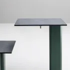 Garden Table with Aluminium Seat Made in Italy - Plinto by Varaschin Viadurini