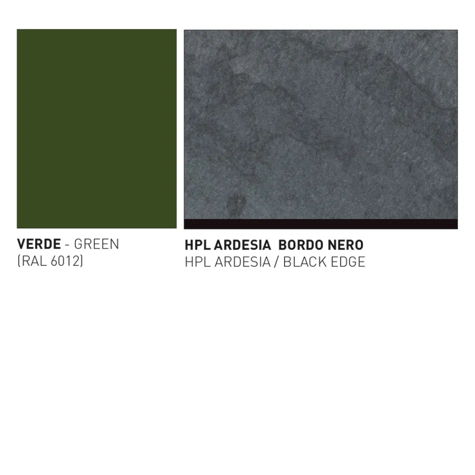 Garden Table with Aluminium Seat Made in Italy - Plinto by Varaschin Viadurini