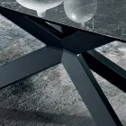 Polished Greek Black Ceramic Table Made in Italy - Grotta Viadurini