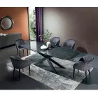Polished Greek Black Ceramic Table Made in Italy - Grotta Viadurini