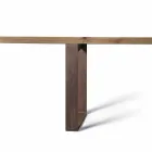 Modern design natural alder solid wood table, Antonio Viadurini