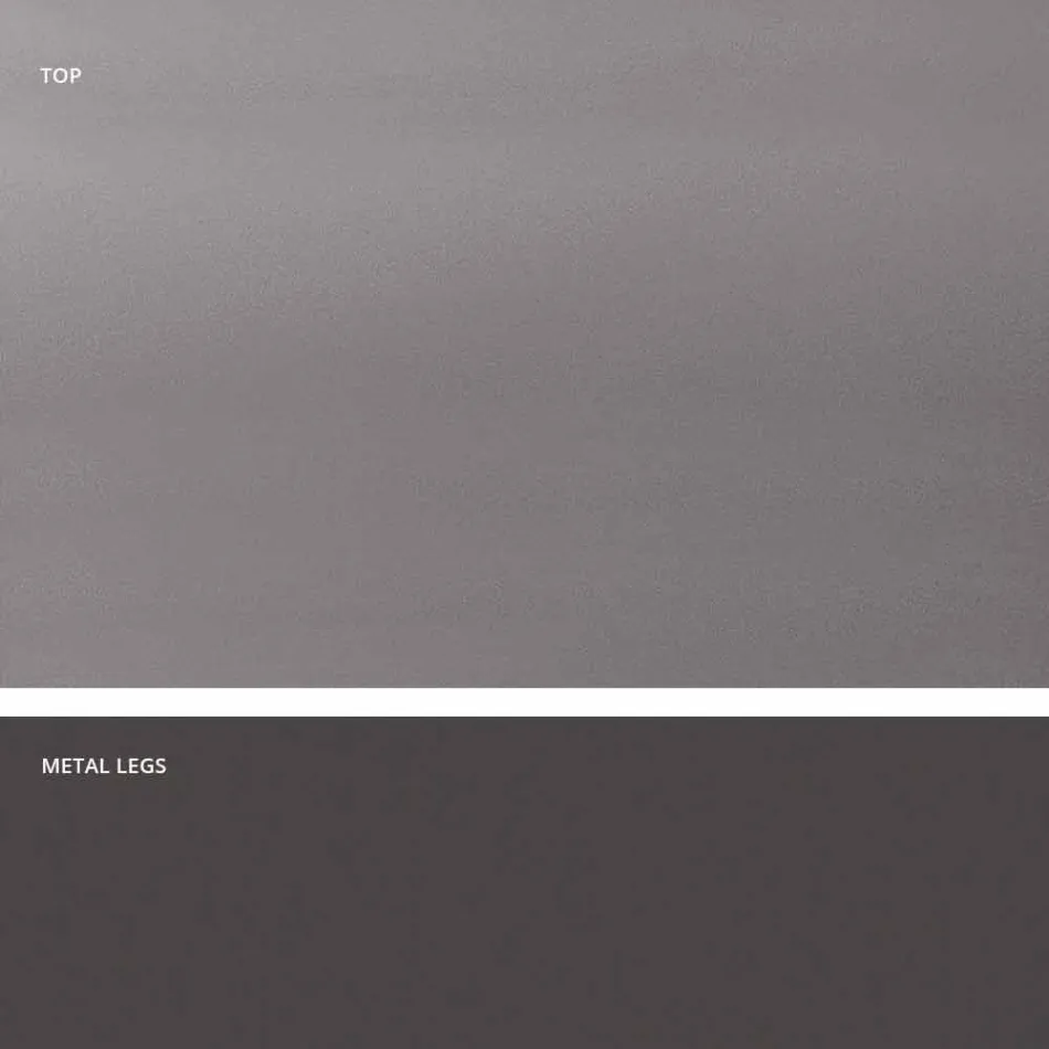 Modern design tempered glass table made in Italy, Mitia Viadurini