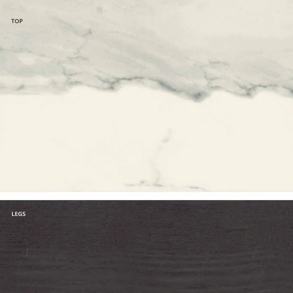 Modern design glass ceramic table made in Italy, Egisto Viadurini