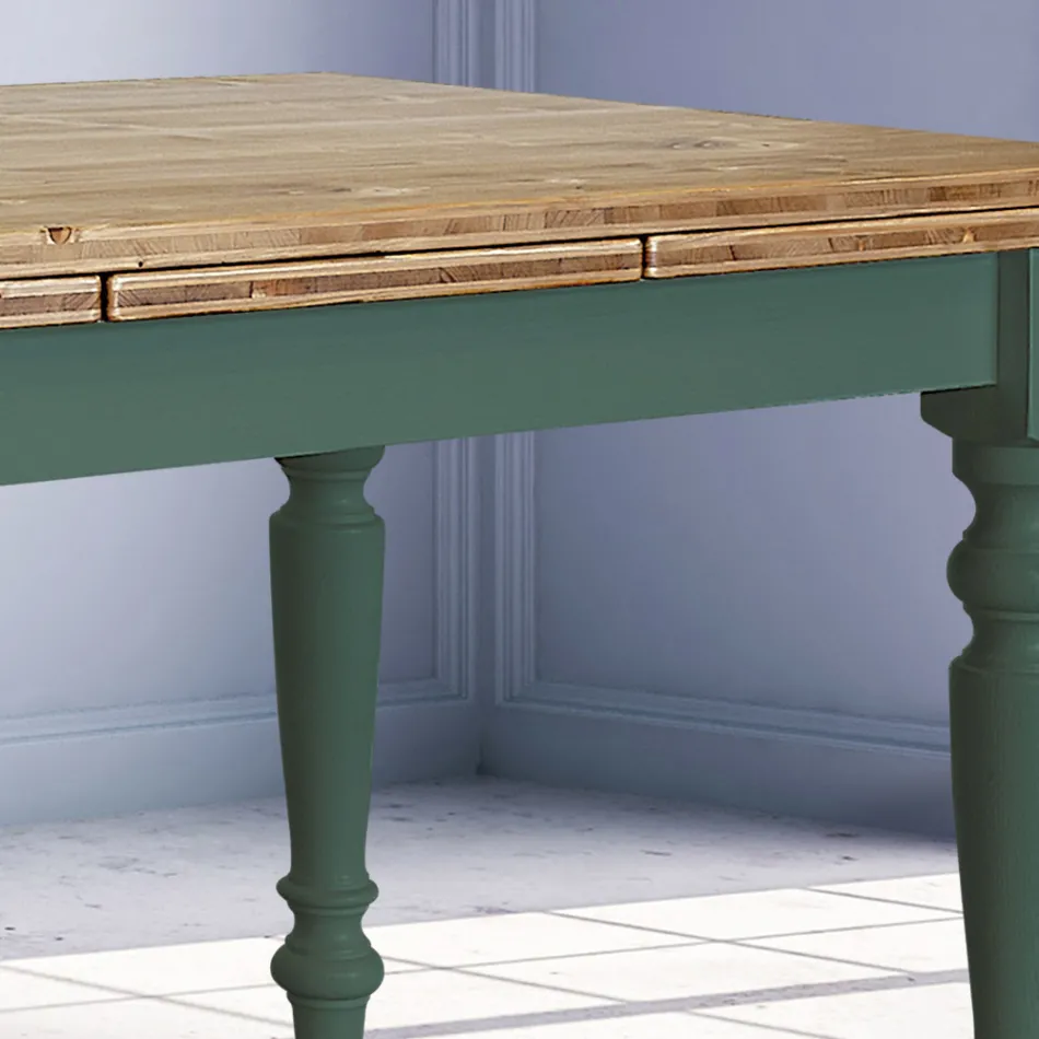 Extendable Living Table in Nordic Fir Made in Italy - Benidorm Viadurini