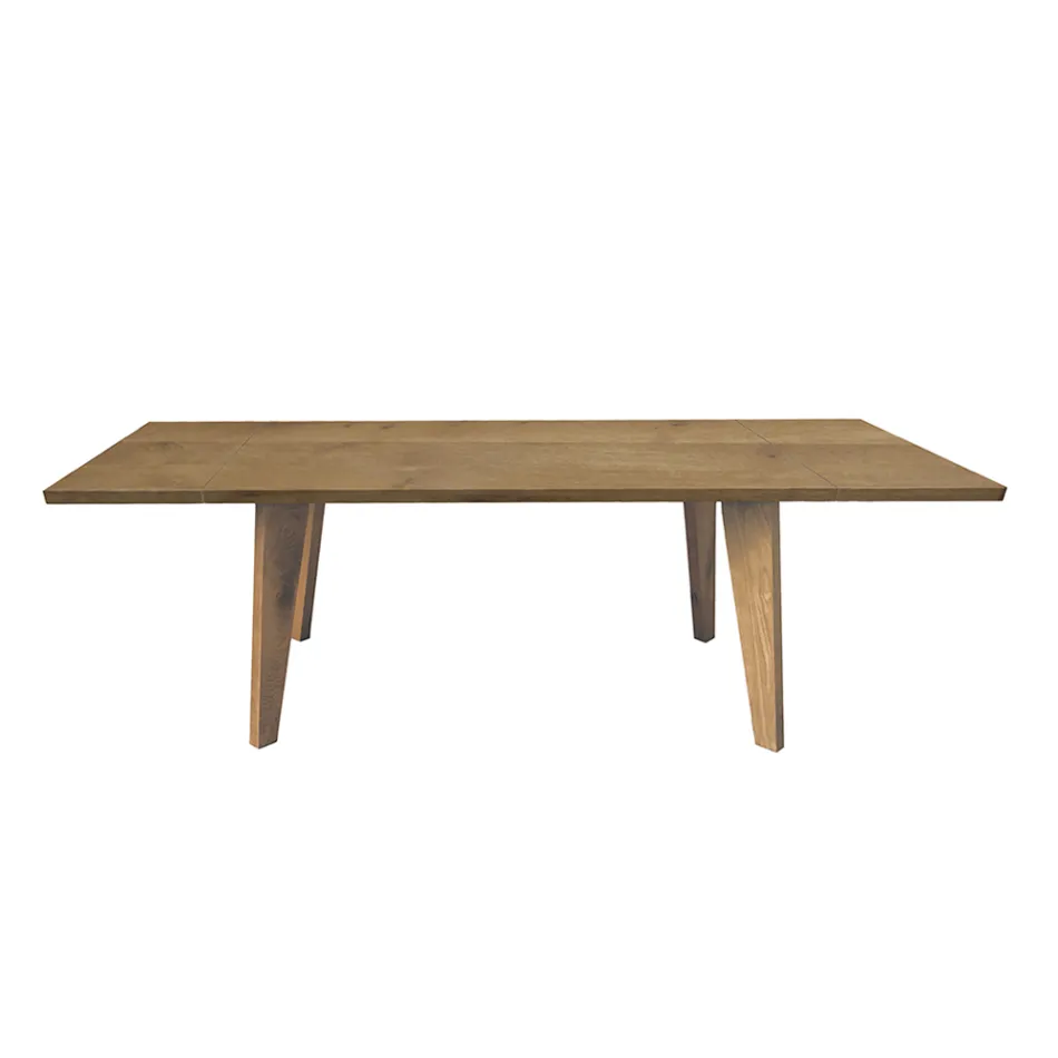 Living Table in Massellato Oak Available in Various Edges Made in Italy - Treebeard Viadurini