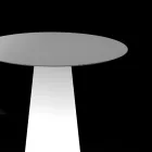 Outdoor Light Table with LED Light Base and Round Top Made in Italy - Forlina Viadurini