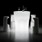 Outdoor Design Light Table in Polyethylene and HPL Made in Italy - Pucca Viadurini