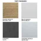 Modern Extendable Table to 300 cm in Laminate and Glass Made in Italy - Tear Viadurini