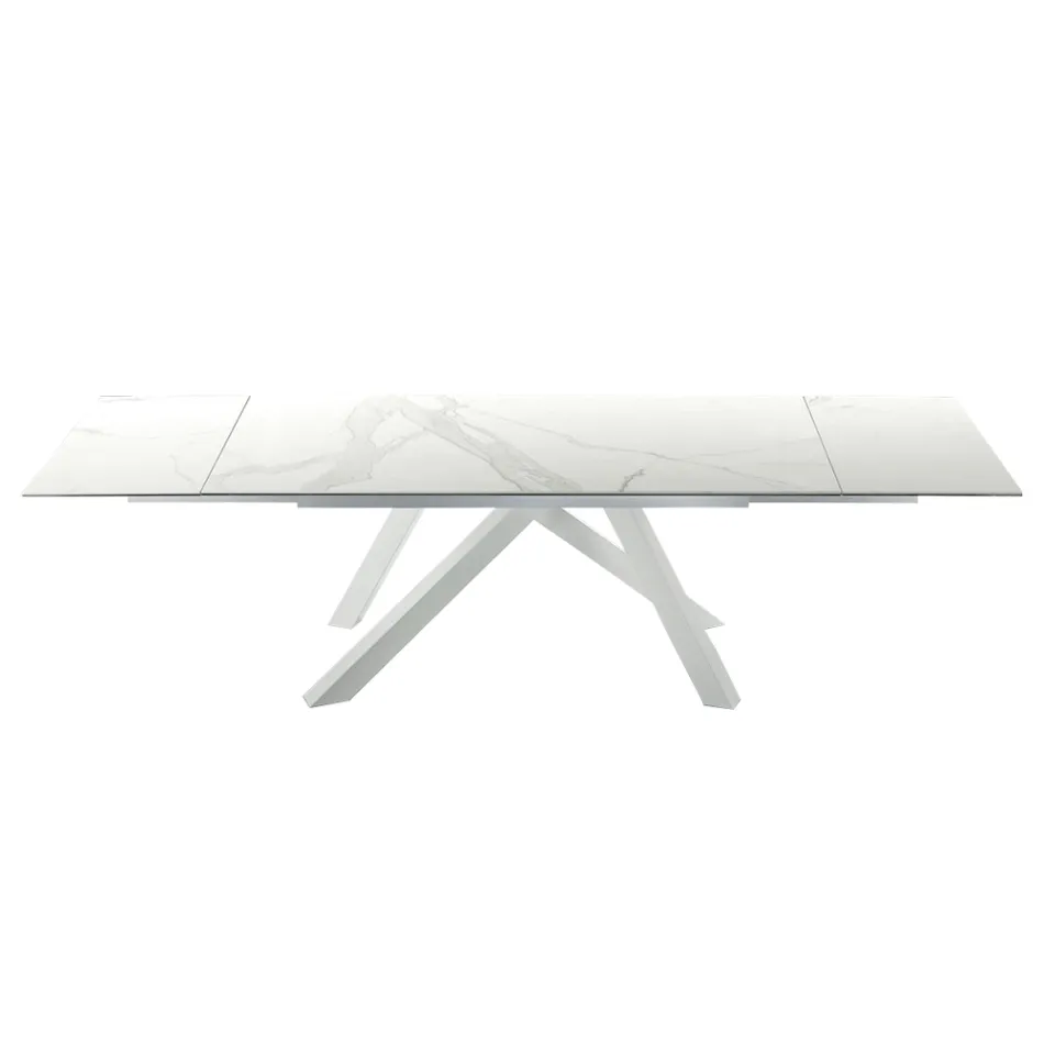 Modern Extendable Table up to 278 cm in Ceramic Made in Italy - Settimmio Viadurini