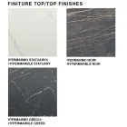 Modern Rectangular Table in Ceramic and Steel Made in Italy - Settimmio Viadurini