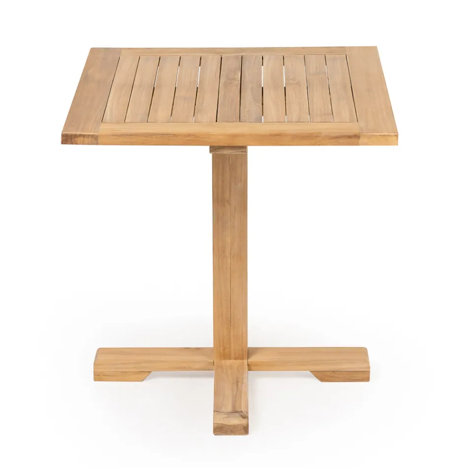 Outdoor Table with Central Foot of Various Sizes - Yggdrasil Viadurini