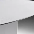 Oval Dining Table in Ash Veneered Plywood - Capricorn Viadurini