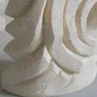 Petra oval table with modern design glass top Erinni Viadurini