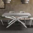 Dining Room Table in Melamine Wood Extendable Up to 280 cm - Lukas Viadurini