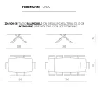 Extendable Dining Table up to 300 cm in Oak Made in Italy - Antonino Viadurini