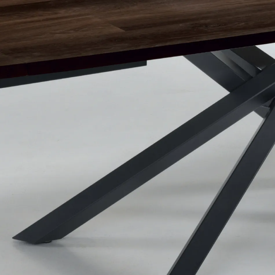 Extendable Dining Table up to 300 cm in Oak Made in Italy - Antonino Viadurini