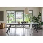 Extendable Dining Table Ceramic Top up to 2.8 m Made in Italy - Paoluccio Viadurini