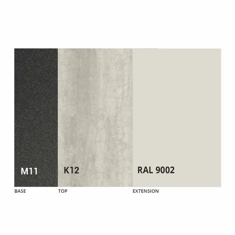 Extendable Dining Table Ceramic Top up to 2.8 m Made in Italy - Paoluccio Viadurini