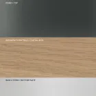 Dining Table with Square Glass Top and Wooden Base Made in Italy - Kuadro Viadurini