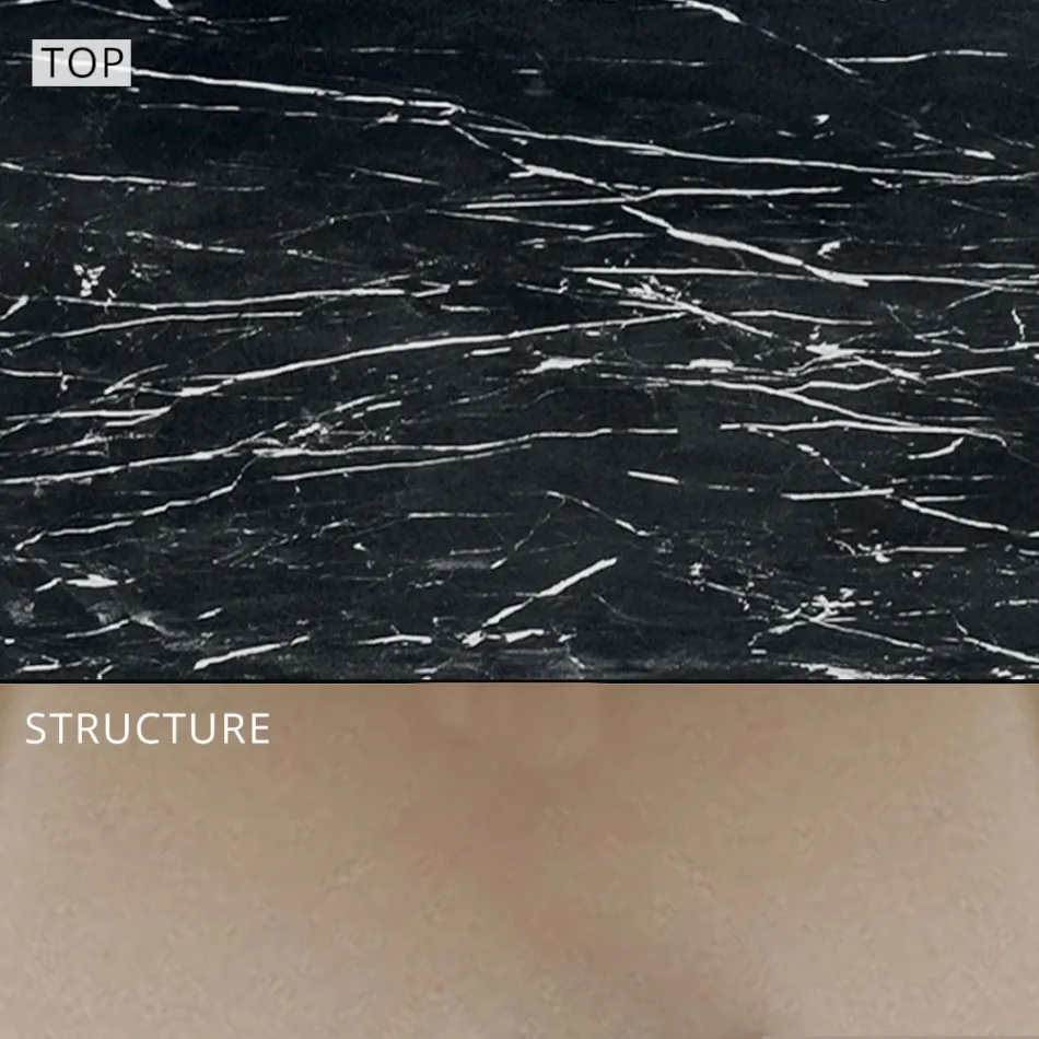 Garden Dining Table in Aluminium and Hpl or Gres, Various Finishes - Filomena Viadurini