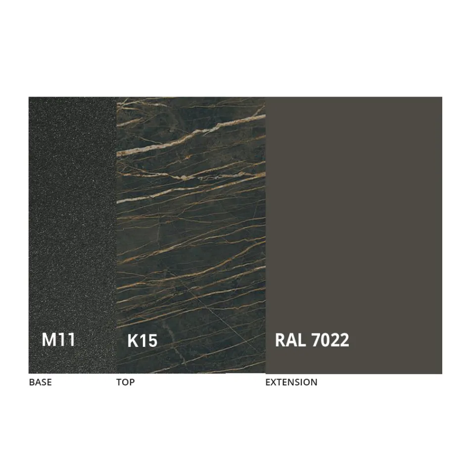 Round Dining Table with Extendable Top to 180 cm Made in Italy - Muschio Viadurini