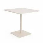 Square Table 80x80 cm Outdoor Made of Beige Aluminium - Alfresco Viadurini