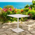 Square Table 80x80 cm Outdoor Made of Beige Aluminium - Alfresco