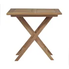 Square Garden Table 80x80 cm Made of Teak - Amico Viadurini