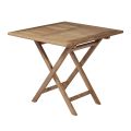 Square Garden Table 80x80 cm Made of Teak - Amico