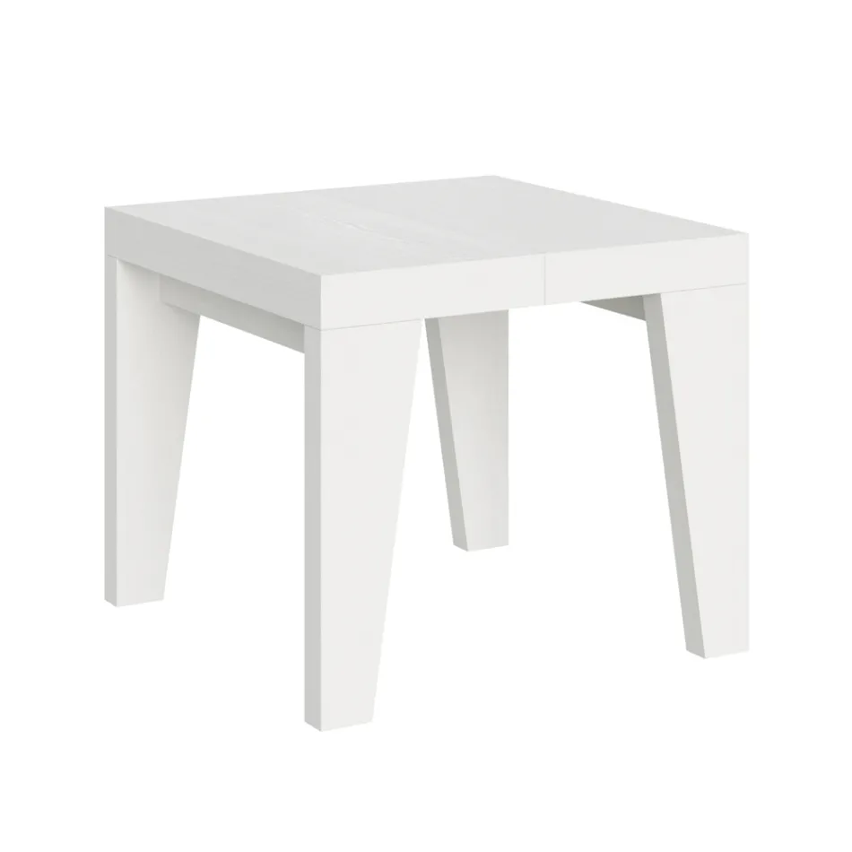 Square Table Extendable to 246 cm in Wood Made in Italy - Flower Viadurini