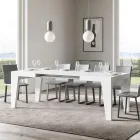 Square Table Extendable to 440 cm in Wood Made in Italy - Flower Viadurini