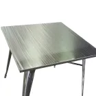 Indoor and Outdoor Square Table Made of Iron - Stationery Viadurini
