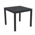 Fixed Square Garden Table Made of Aluminium - Marker Viadurini