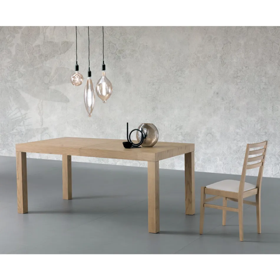 Extendable Rectangular Table (300 cm or 340 cm) in Wood - Passoa Viadurini