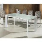 Extendable dining table with a modern design Jordy, 160x90xH76 cm Viadurini