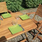 Rectangular Outdoor Table Made of Acacia Wood - Sunset Viadurini