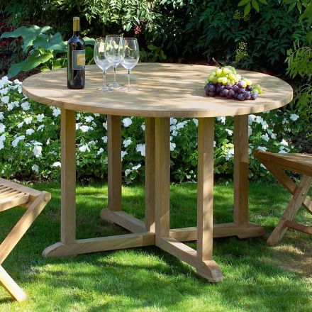 Folding Garden Table in Teak - Yggdrasil Viadurini