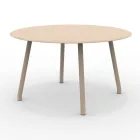 130 cm Round Outdoor Aluminium Table in Different Finishes - Resplendent Viadurini